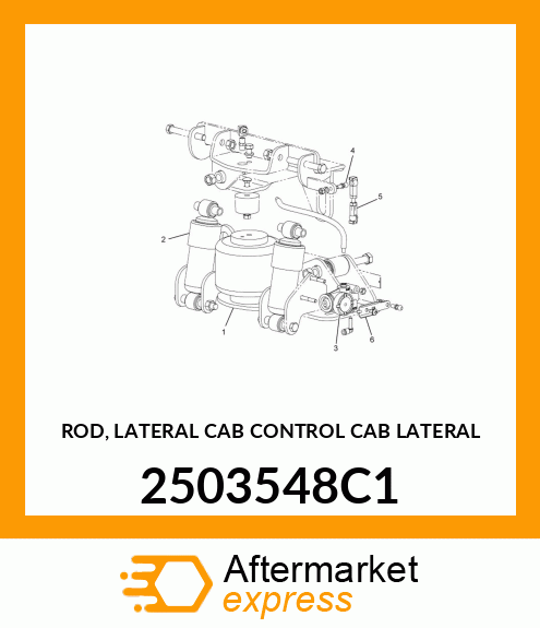 ROD, LATERAL CAB CONTROL CAB LATERAL 2503548C1