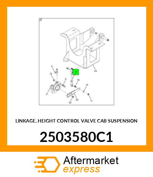 LINKAGE, HEIGHT CONTROL VALVE CAB SUSPENSION 2503580C1