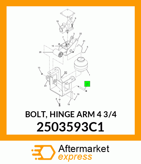 BOLT, HINGE ARM 4 3/4" 2503593C1