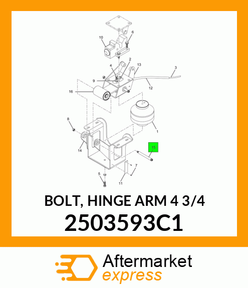 BOLT, HINGE ARM 4 3/4" 2503593C1