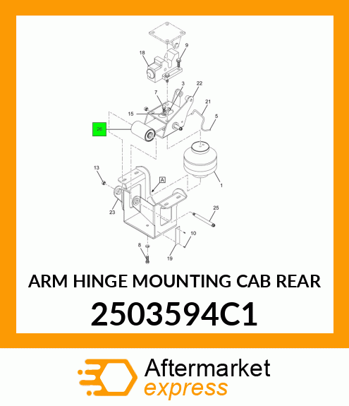 ARM HINGE MOUNTING CAB REAR 2503594C1