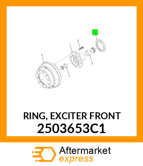 RING, EXCITER FRONT 2503653C1