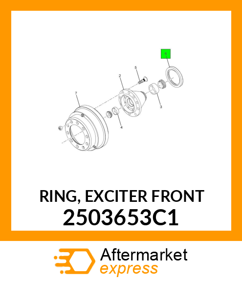 RING, EXCITER FRONT 2503653C1