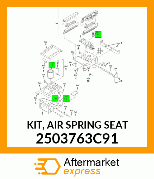 KIT, AIR SPRING SEAT 2503763C91