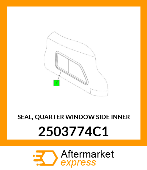 SEAL, QUARTER WINDOW SIDE INNER 2503774C1