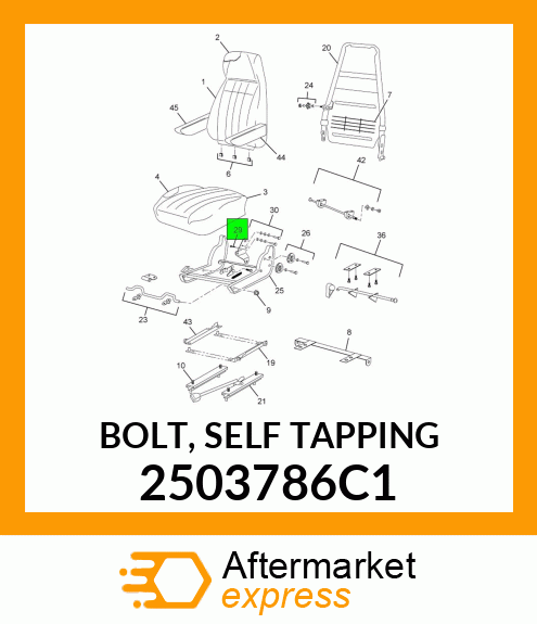 BOLT, SELF TAPPING 2503786C1