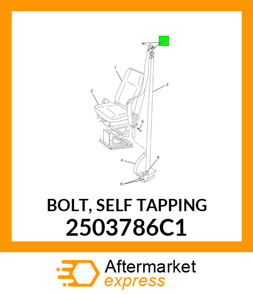 BOLT, SELF TAPPING 2503786C1