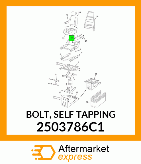 BOLT, SELF TAPPING 2503786C1