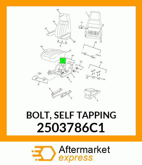 BOLT, SELF TAPPING 2503786C1