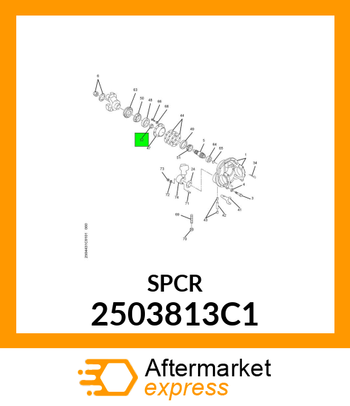 SPACER, PINION BEARING .360" 2503813C1