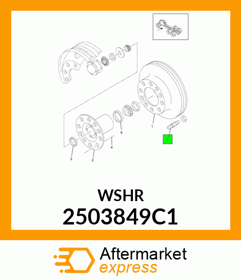 WASHER 9/16" 2503849C1