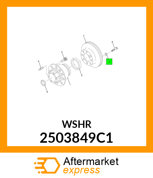 WASHER 9/16" 2503849C1