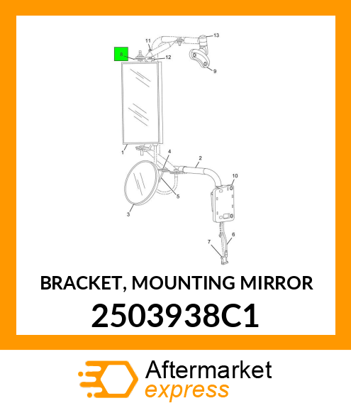 BRACKET, MOUNTING MIRROR 2503938C1