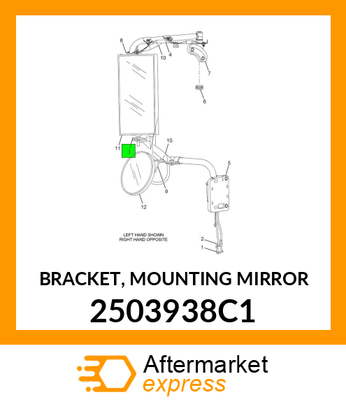 BRACKET, MOUNTING MIRROR 2503938C1