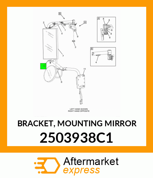 BRACKET, MOUNTING MIRROR 2503938C1