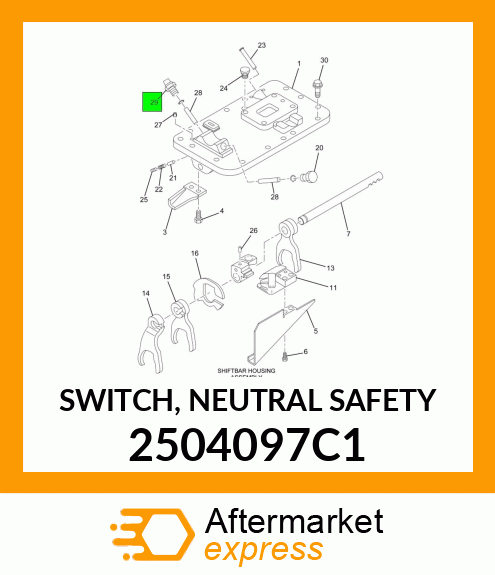 SWITCH, NEUTRAL SAFETY 2504097C1