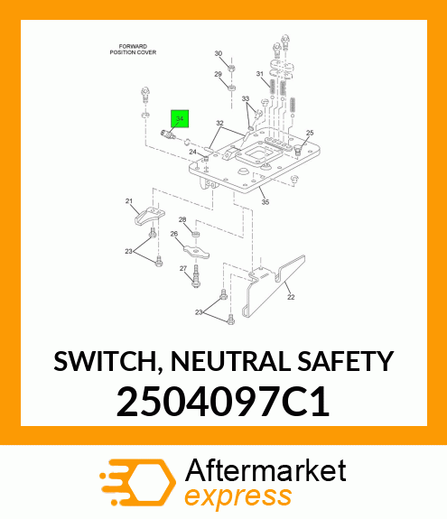 SWITCH, NEUTRAL SAFETY 2504097C1