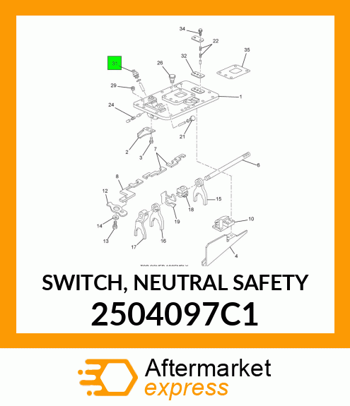 SWITCH, NEUTRAL SAFETY 2504097C1