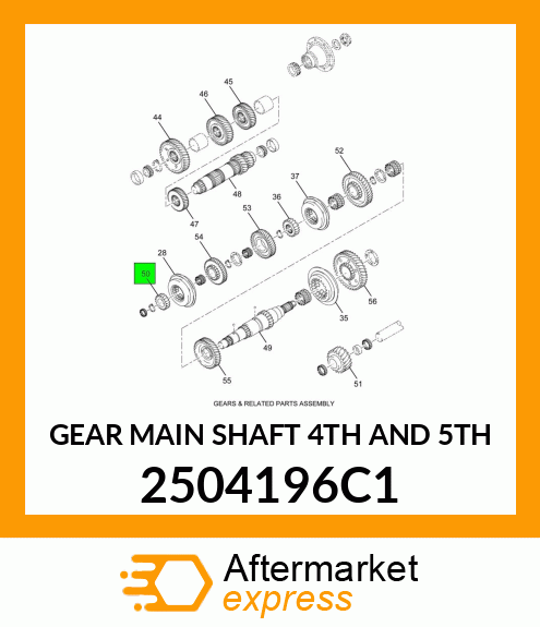 GEAR MAIN SHAFT 4TH AND 5TH 2504196C1