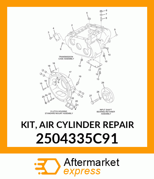 KIT, AIR CYLINDER REPAIR 2504335C91