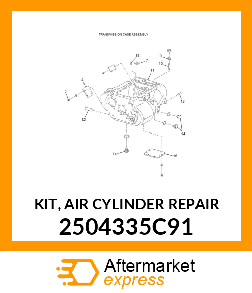 KIT, AIR CYLINDER REPAIR 2504335C91