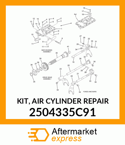 KIT, AIR CYLINDER REPAIR 2504335C91