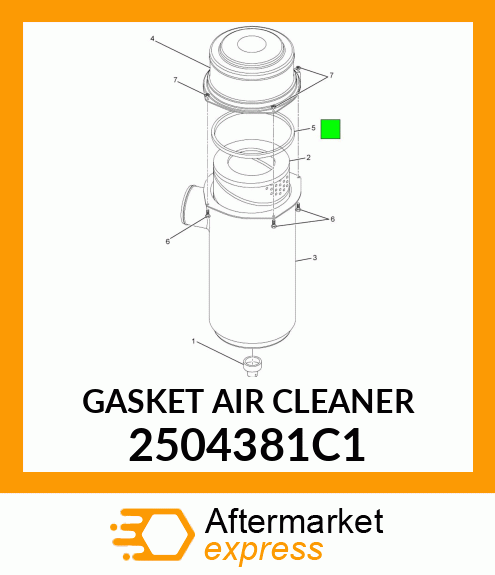 GASKET AIR CLEANER 2504381C1