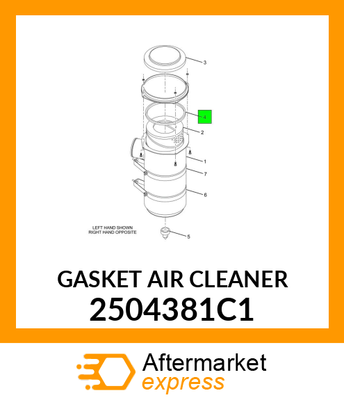 GASKET AIR CLEANER 2504381C1