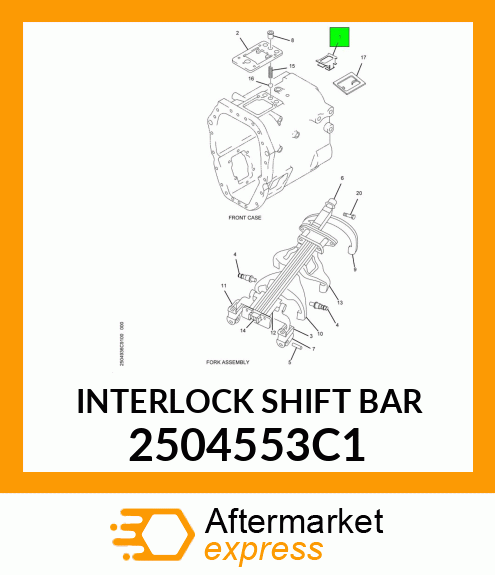 INTERLOCK SHIFT BAR 2504553C1