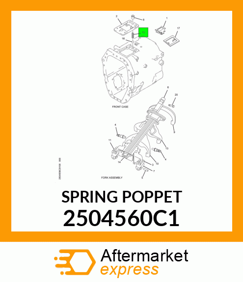 SPRING POPPET 2504560C1