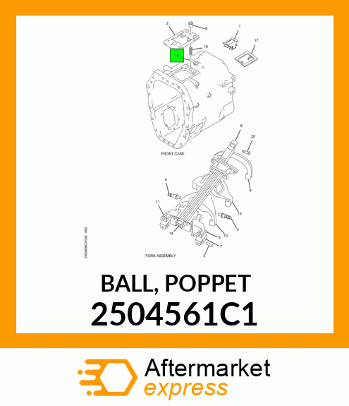BALL, POPPET 2504561C1