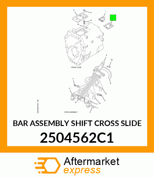 BAR ASSEMBLY SHIFT CROSS SLIDE 2504562C1