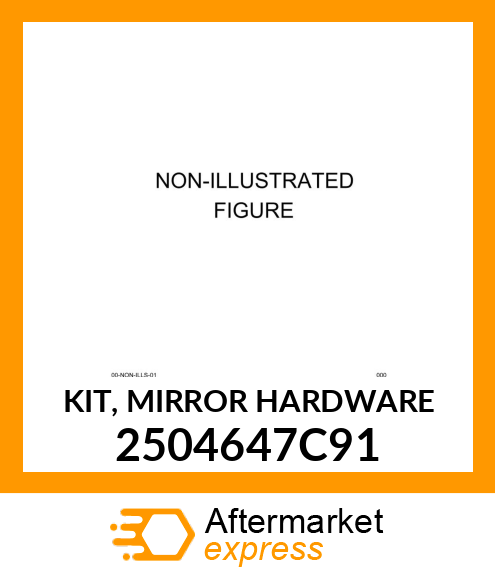 KIT, MIRROR HARDWARE 2504647C91