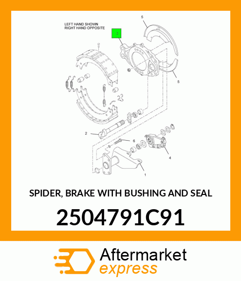 SPIDER, BRAKE WITH BUSHING AND SEAL 2504791C91