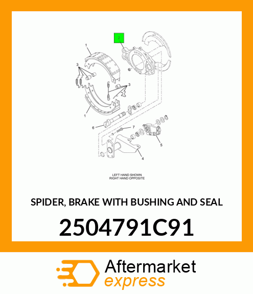 SPIDER, BRAKE WITH BUSHING AND SEAL 2504791C91