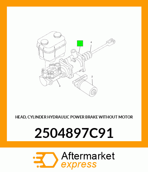 HEAD, CYLINDER HYDRAULIC POWER BRAKE WITHOUT MOTOR 2504897C91