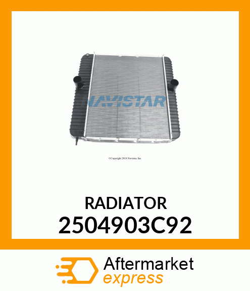 RADIATOR 2504903C92