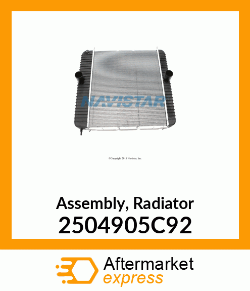 Assembly, Radiator 2504905C92