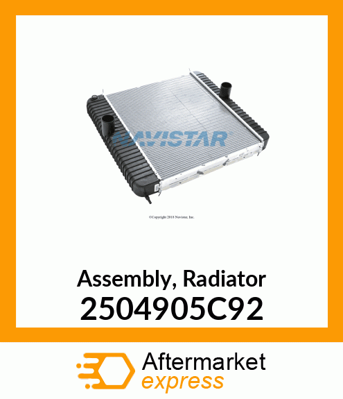 Assembly, Radiator 2504905C92