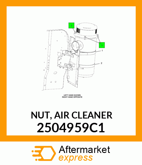 NUT, AIR CLEANER 2504959C1