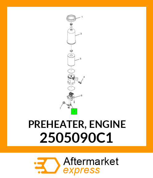 PREHEATER, ENGINE 2505090C1