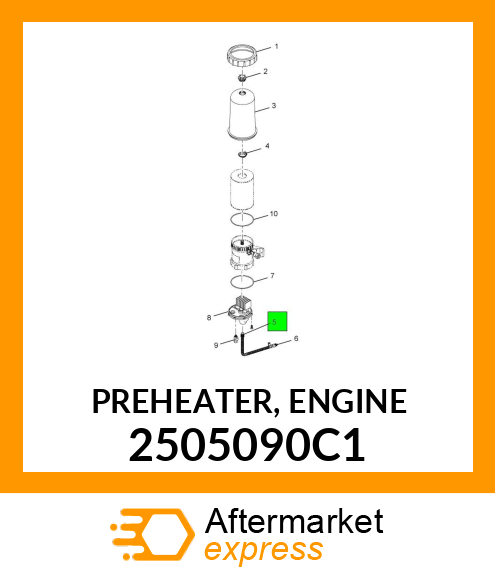 PREHEATER, ENGINE 2505090C1