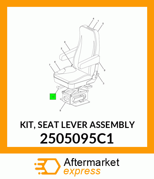 KIT, SEAT LEVER ASSEMBLY 2505095C1