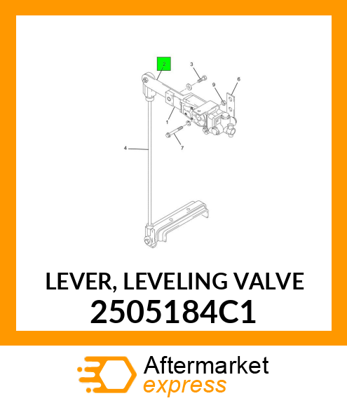 LEVER, LEVELING VALVE 2505184C1