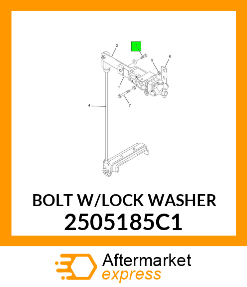 BOLT W/LOCK WASHER 2505185C1