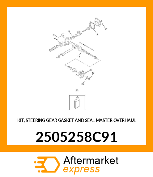 KIT, STEERING GEAR GASKET AND SEAL MASTER OVERHAUL 2505258C91