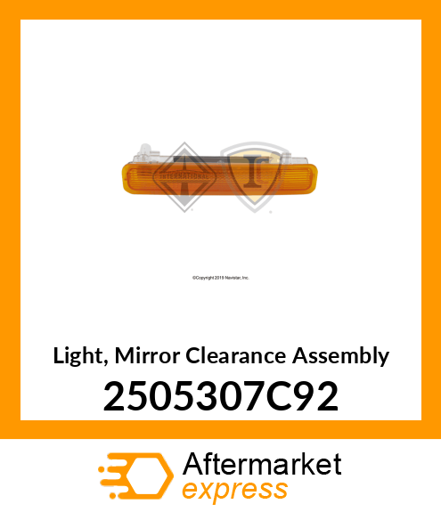 Light, Mirror Clearance Assembly 2505307C92