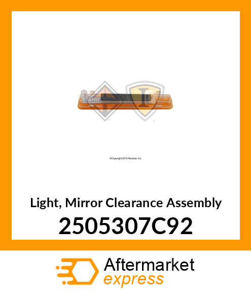 Light, Mirror Clearance Assembly 2505307C92