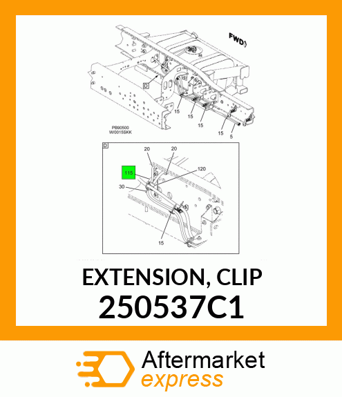 EXTENSION, CLIP 250537C1