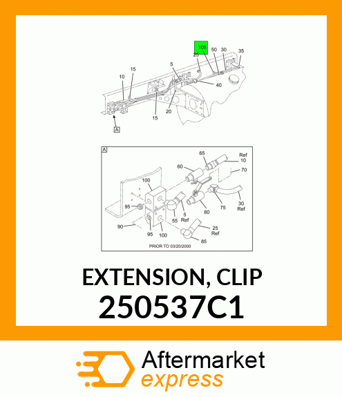 EXTENSION, CLIP 250537C1